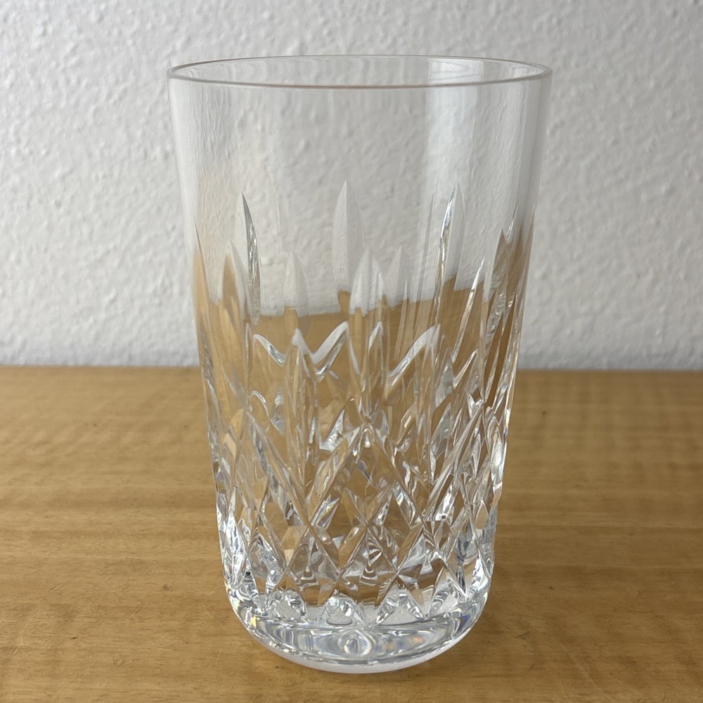 Waterford Crystal Lismore 5 Inch 12oz Flat Tumbler Glass Ireland Pristine Condition