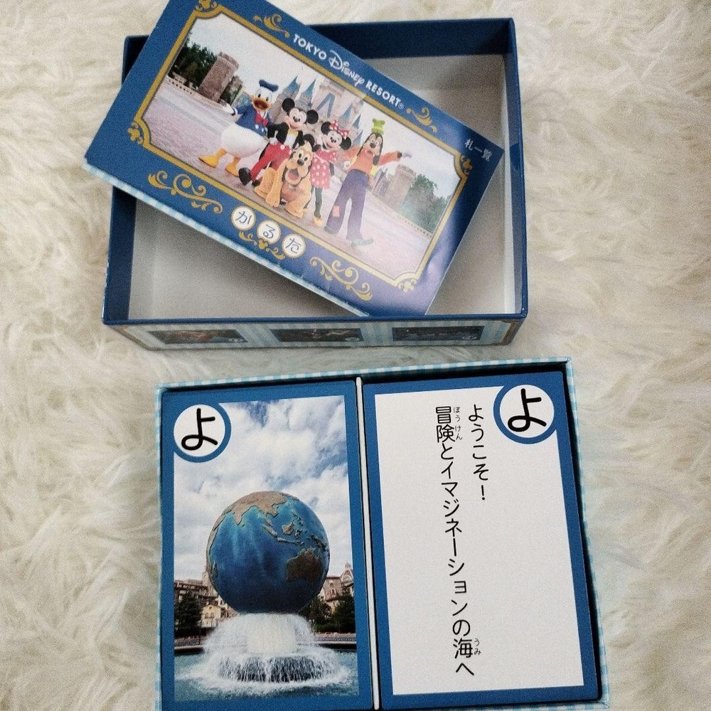 Tokyo Disney Resort Mickey Minnie Karuta Card Game in Good Condition
