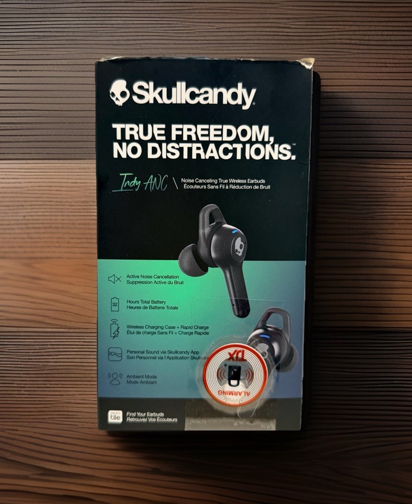 Skullcandy Indy ANC In-Ear Noise Canceling True Wireless Earbuds. 32 Hr Open Box