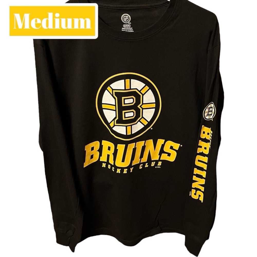 Men's Boston Bruins Long Sleeve T-Shirt - Men’s NHL Bruins Long Sleeve  Shirt MD