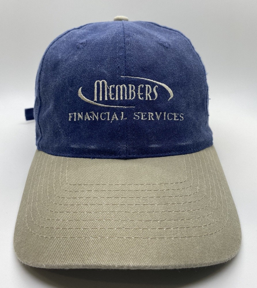 Members Financial Services Cap Hat Adult Adjustable Blue Cotton-image