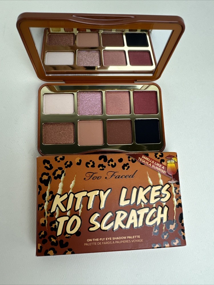 Too Faced KITTY LIKES TO SCRATCH Eyeshadow Palette - Brown White Pink Red Shades