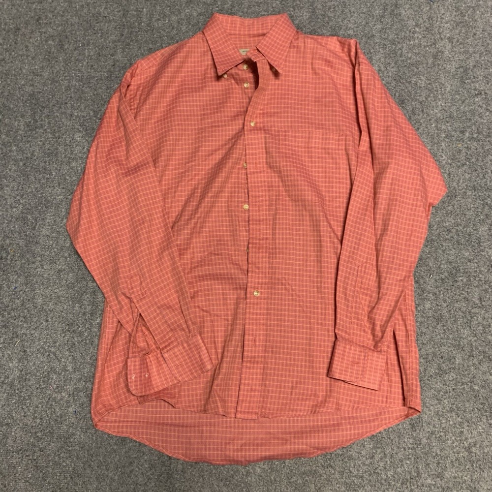 Burberry London Mens Large Long Sleeve Button Up Shirt