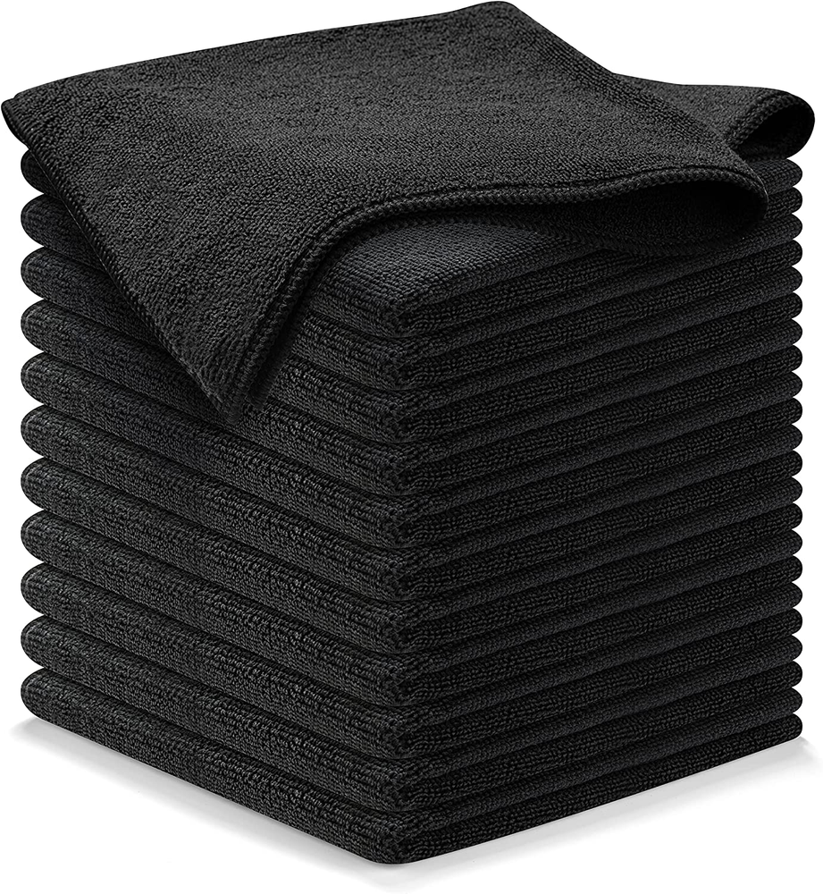 Microfiber Cleaning Cloth - 12Pcs 12.5X12.5 Inch High Performance - 1200 Washes,