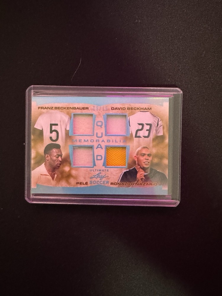 (4x) Leaf Patch Lot - Ronaldo / Pele / Beckham / Vini / Bellingham / Pedri / Etc