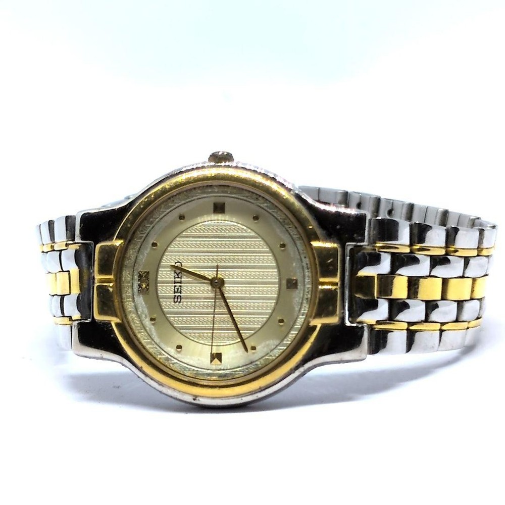 Authentic Seiko Analog Watch in Gold or Silver - Verified Operation