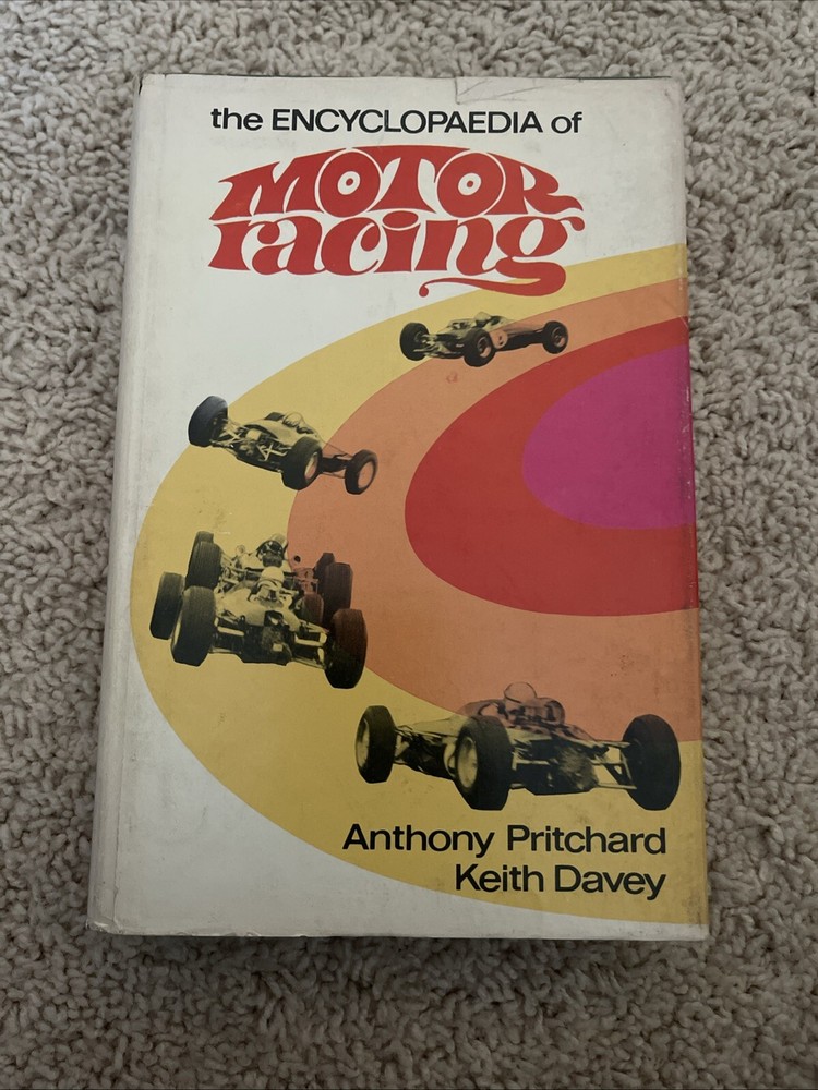 1969 1st Edition Encyclopedia of Motor Racing by Prichard & Davey HC/DJ VG Condition