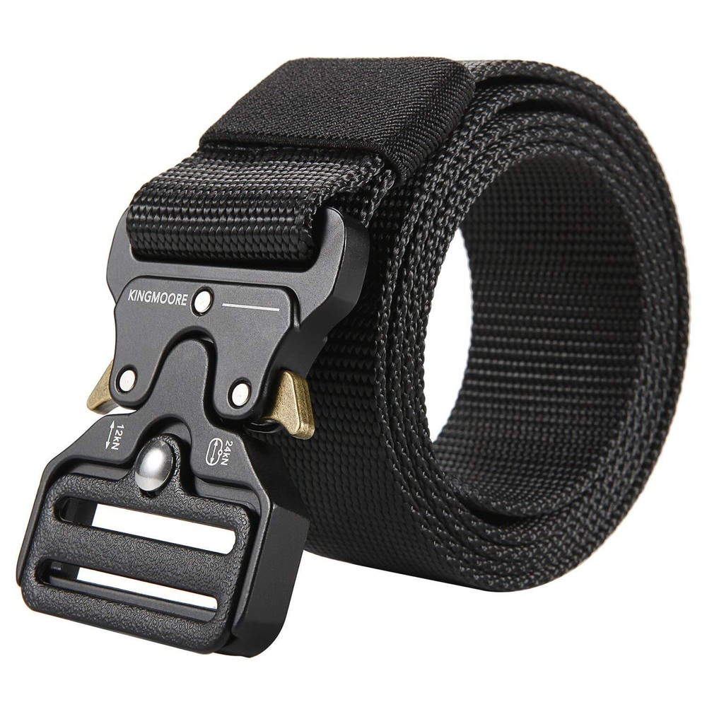 Men's Tactical Belt Heavy Duty Webbing Belt Adjustable Military Style Nylon B...
