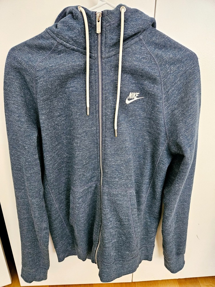 Nike Sportswear Blue Full Zip Hoodie Sweatshirt Size S - Great Condition