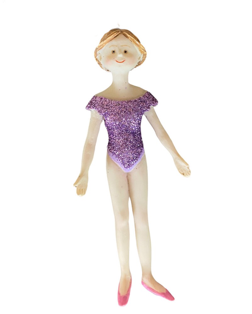 Gallarie II Glittery Purple Dancer Christmas Ornament  SALE!!!-image
