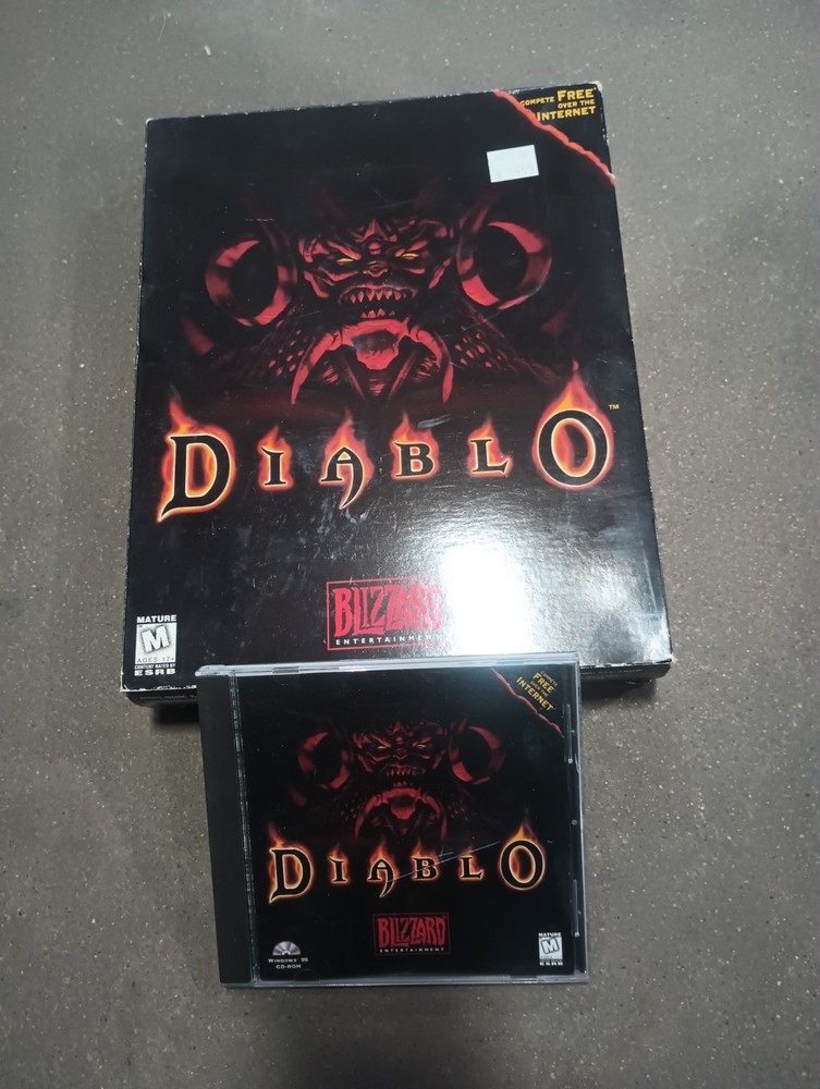 Diablo 1 PC Big Box 1995 Blizzard Entertainment Game