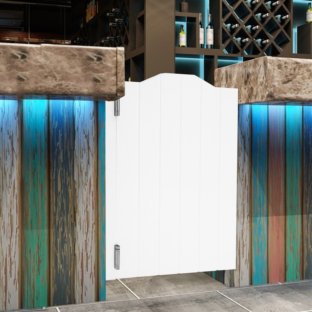 Cafe Half Door Wood Partition for Hallway or Counter