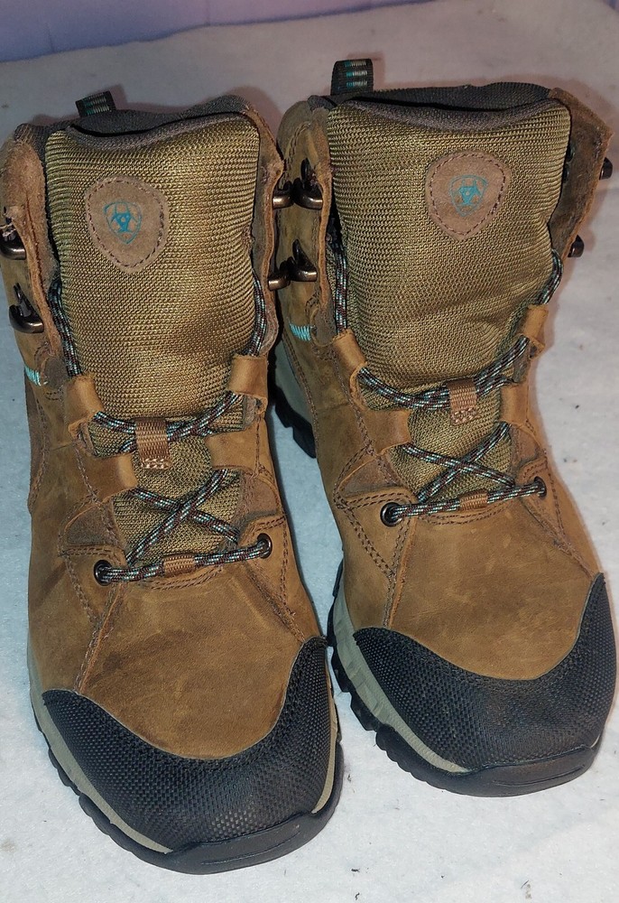 Ariat Skyline Mid Waterproof Hiking Boots Women's Size 10B Brown Leather