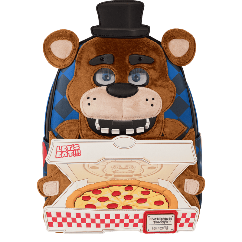FNAF Freddy Fazbear Plush Cosplay Lenticular Mini Backpack for Kids