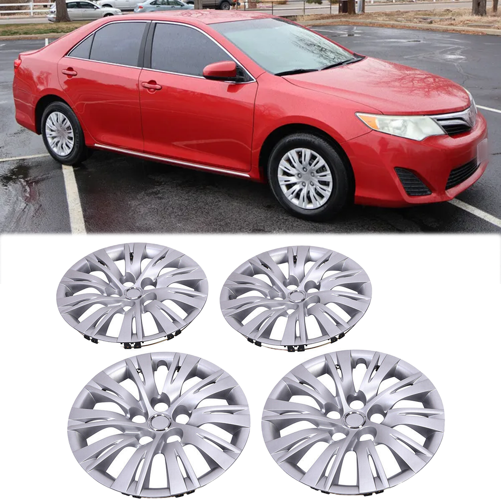4 Silver 16-in Hubcaps for Toyota Camry 2012-2014
