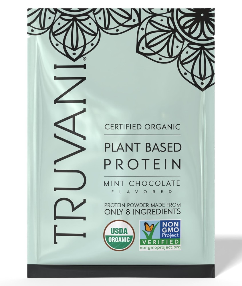 Vegan Pea Protein Powder Mint Chocolate 20g Organic Plant-Based Keto Low Carb