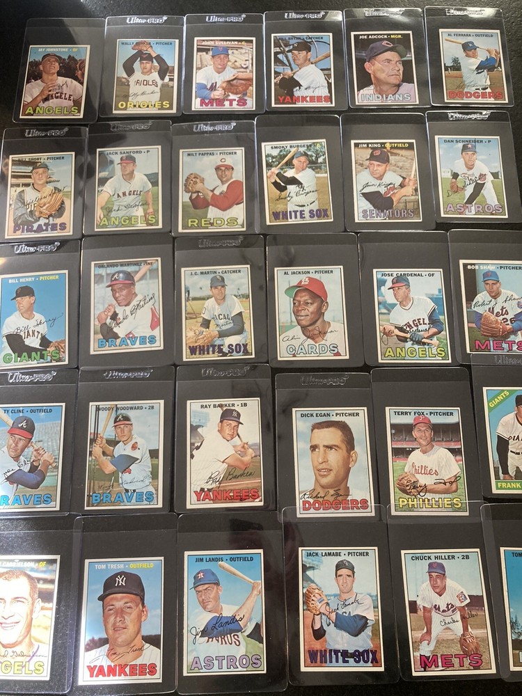 (30) 1967 Topps Baseball Lot EX EX-MT Clean - NO DUPLICATES