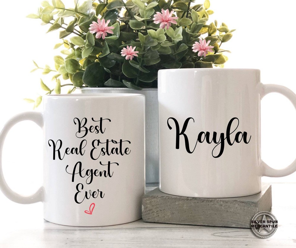 Personalized Real Estate Agent Gift Best Real Estate Agent Mug Agent Thank You