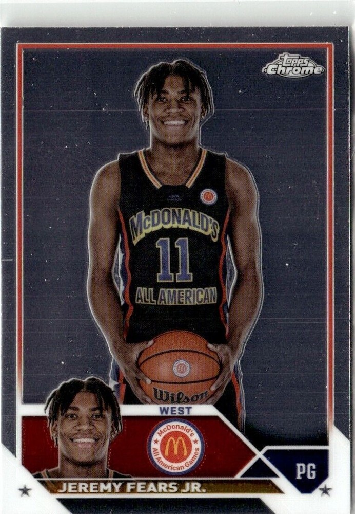2023-24 CHROME MCDONALD'S ALL AMERICAN JEREMY FEARS JR. MICHIGAN STATE