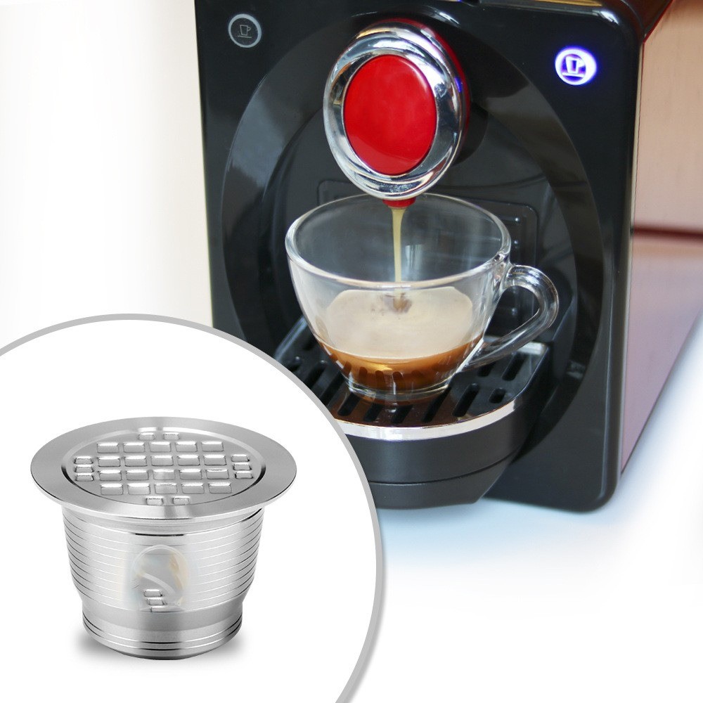 For Nespresso Stainless Steel Coffee Capsules Refillable Reusable Espresso Pods
