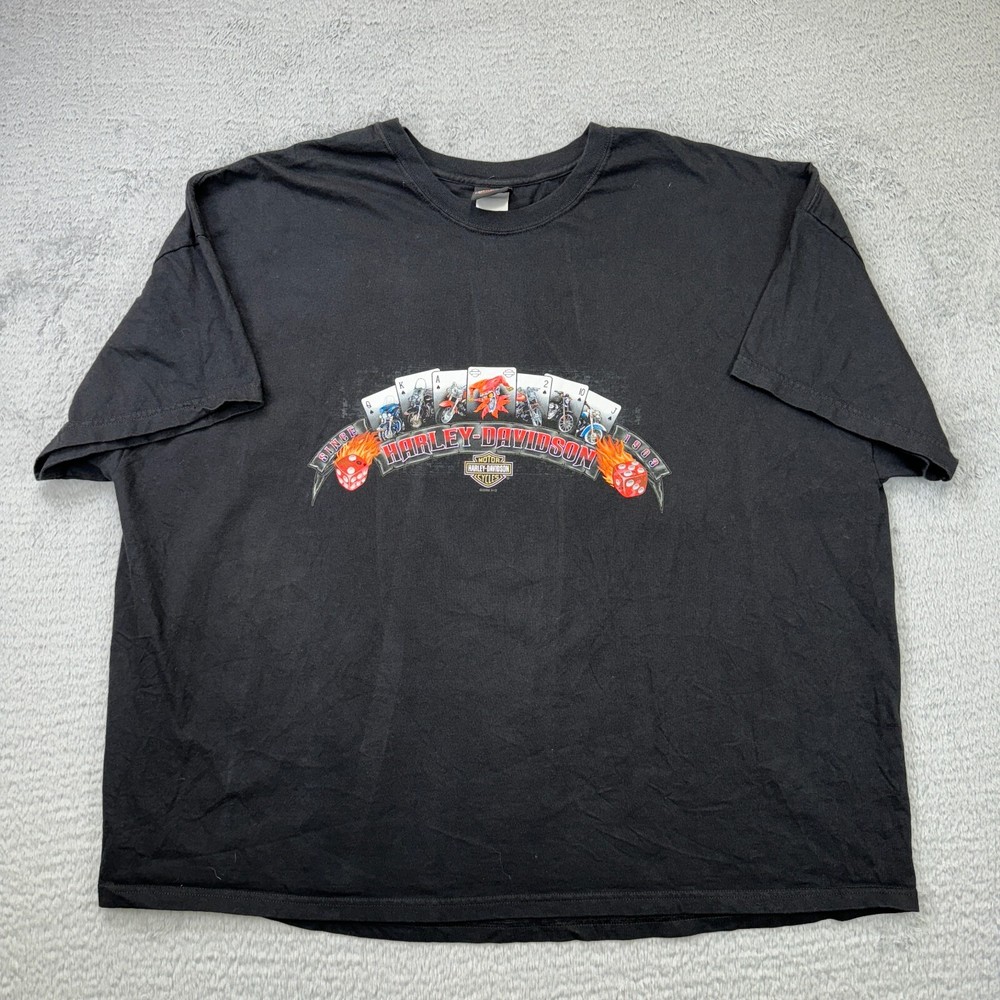 Vintage Harley Davidson mens 5XL t shirt Joker Outpost colorado double sided