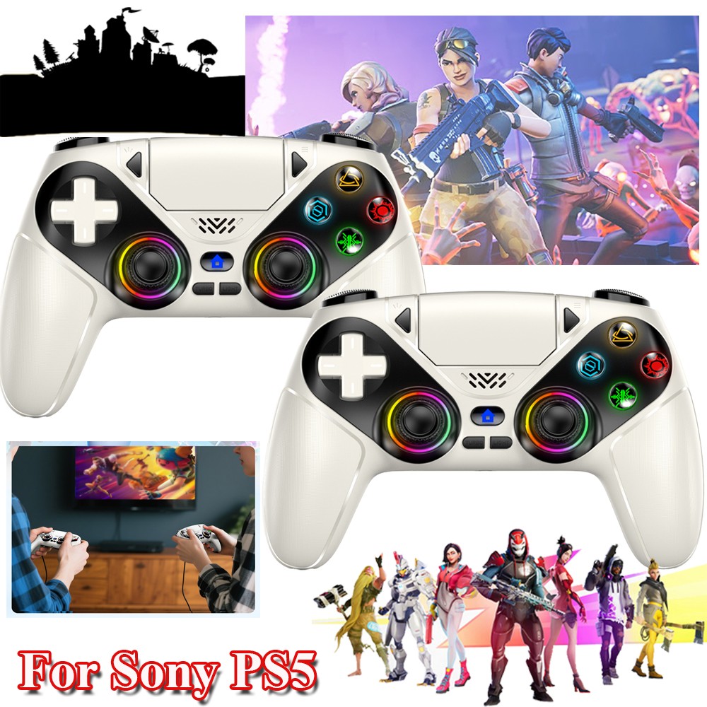 1X For Sony Playstation 5 PS5 DualSense Wireless Black丨White Controller w/Flash.