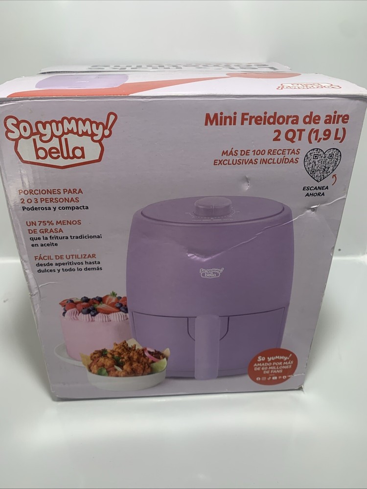 Bella 2QT Lavender Air Fryer – So Yummy Compact Cooking