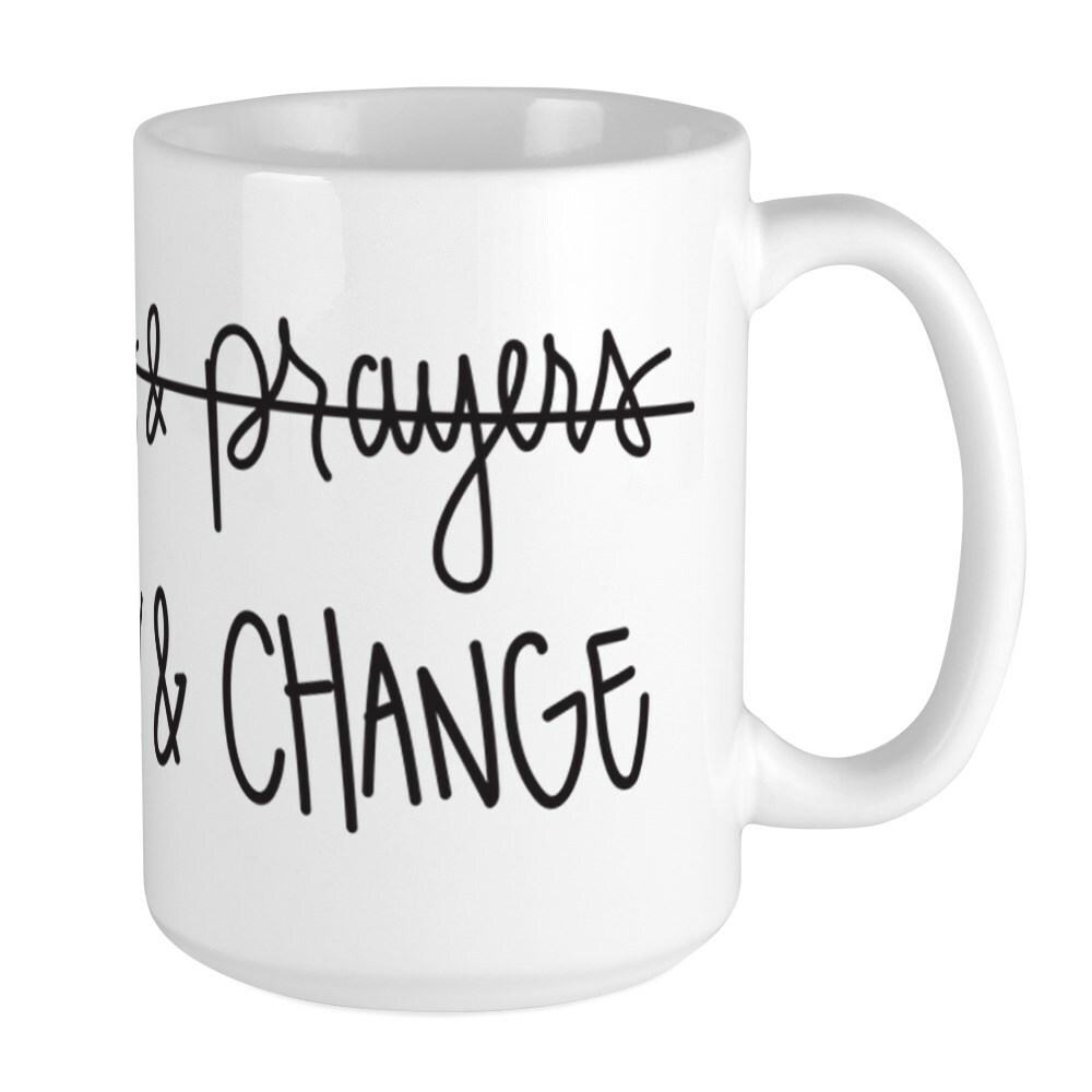 CafePress Policy & Change Coffee Mug, Large 15 oz. White Coffee Cup (227805370)