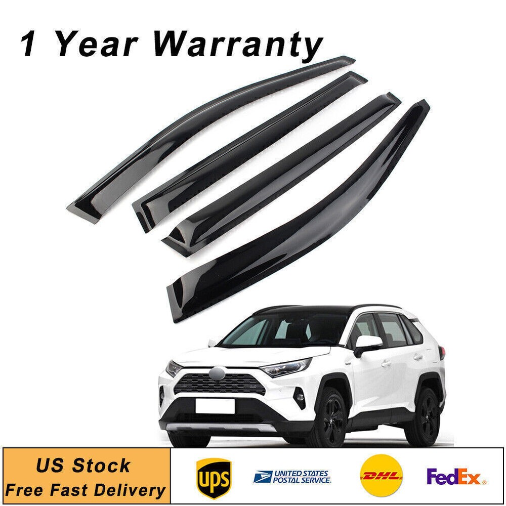 Side Window Visor Vent Sun Shade Rain Guard Door Visor For Toyota RAV4 2019-2020