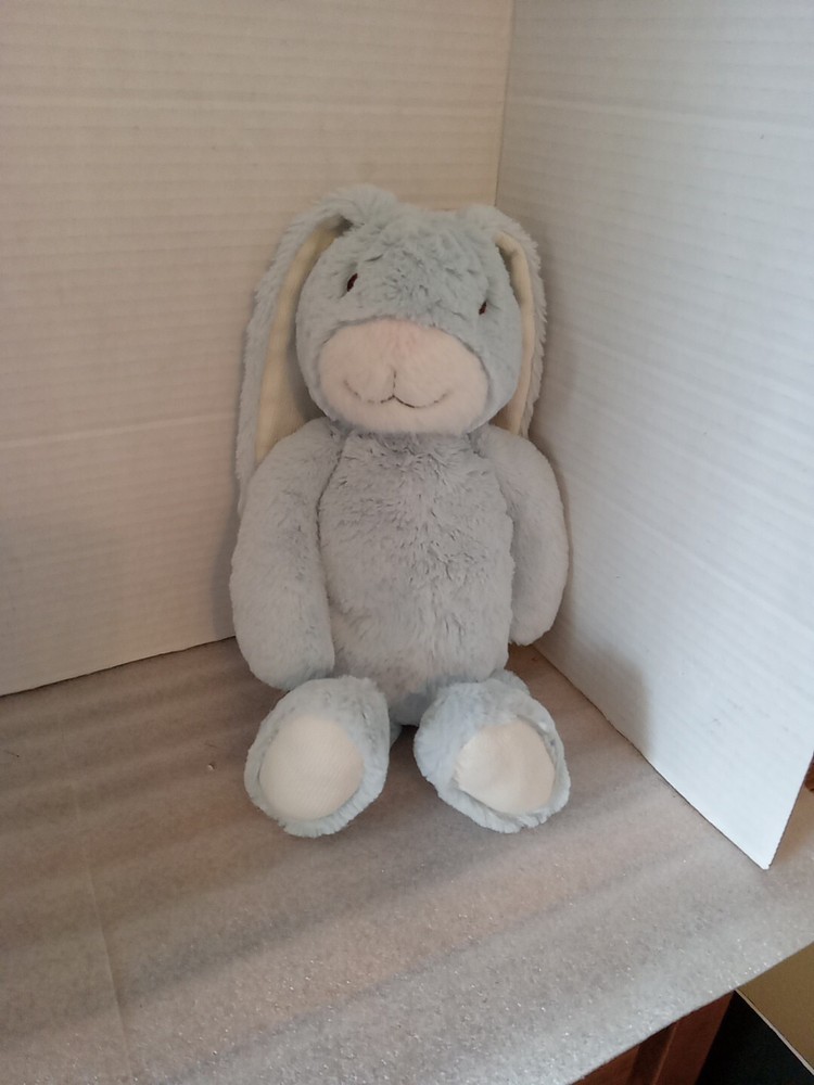 Hallmark Light Blue Bunny Plush With  Bell In Stomach. Stands 14 Inches
