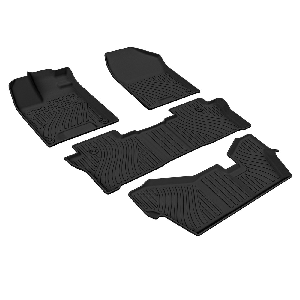 Washable TPE Floor Mats 4PC Set for 2016-2022 Honda Pilot 7-Seater