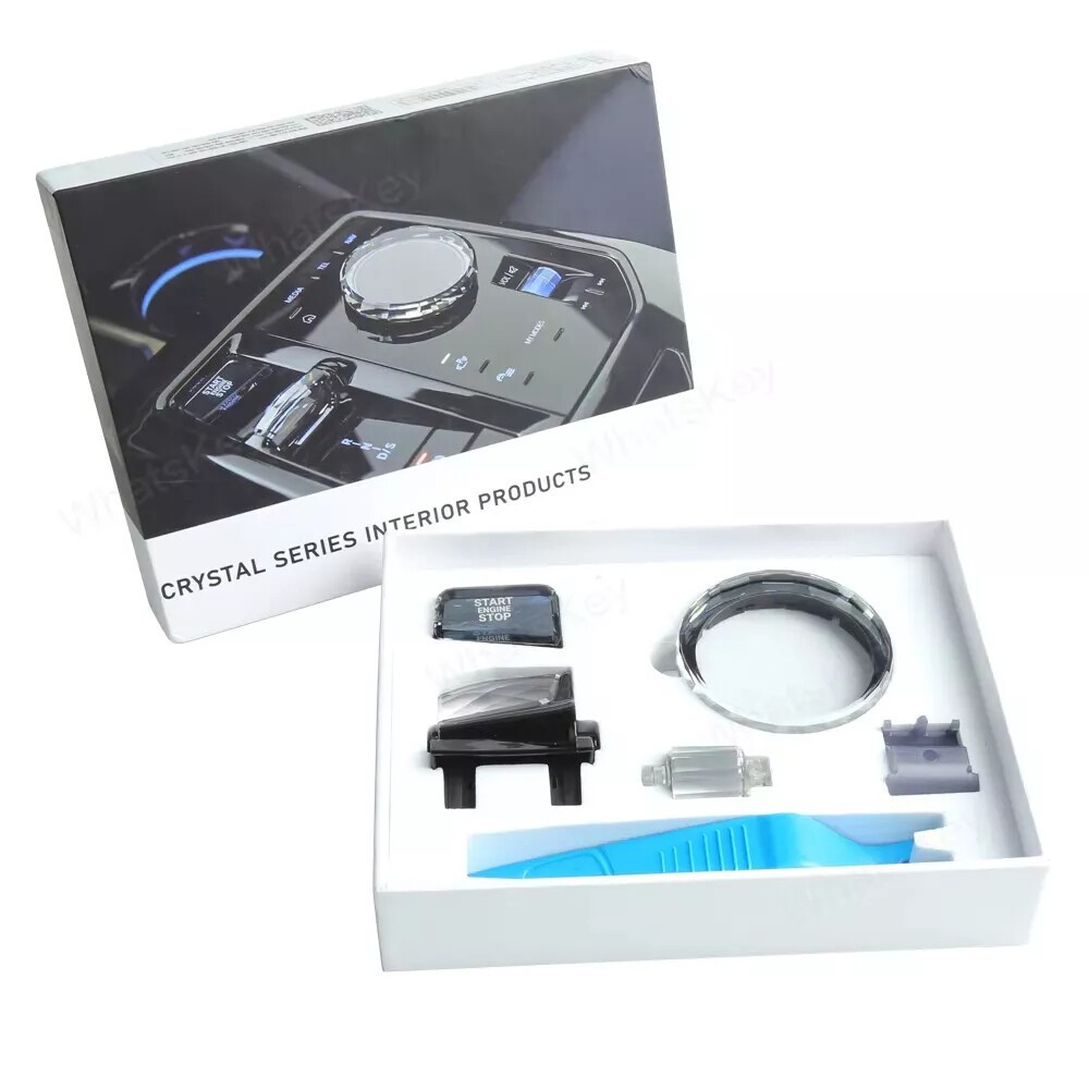 4PCS Crystal Gear Shift Knob Shifter For 2024-2025 BMW 5 7 Series i5 i7 G60 G70