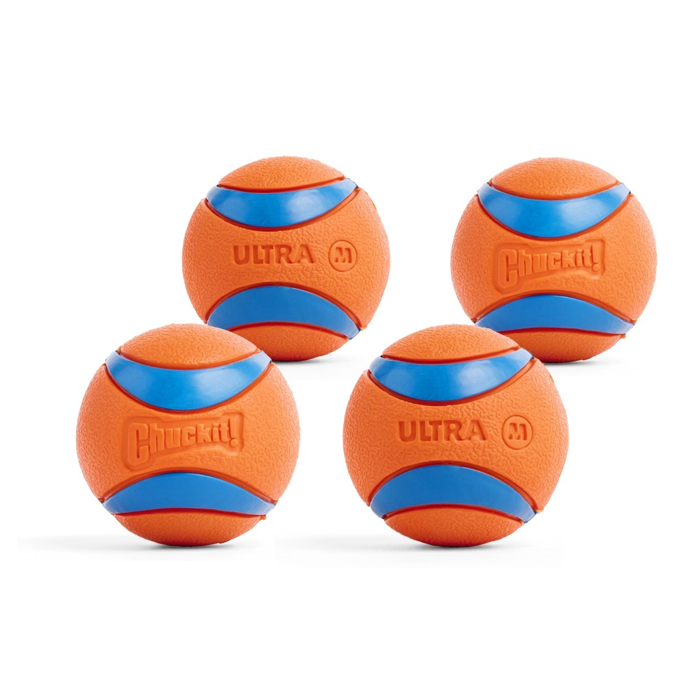 Chuckit Ultra Ball Dog Toy - Medium Bouncy Fetch Balls For Dogs 20-60 lbs - M...