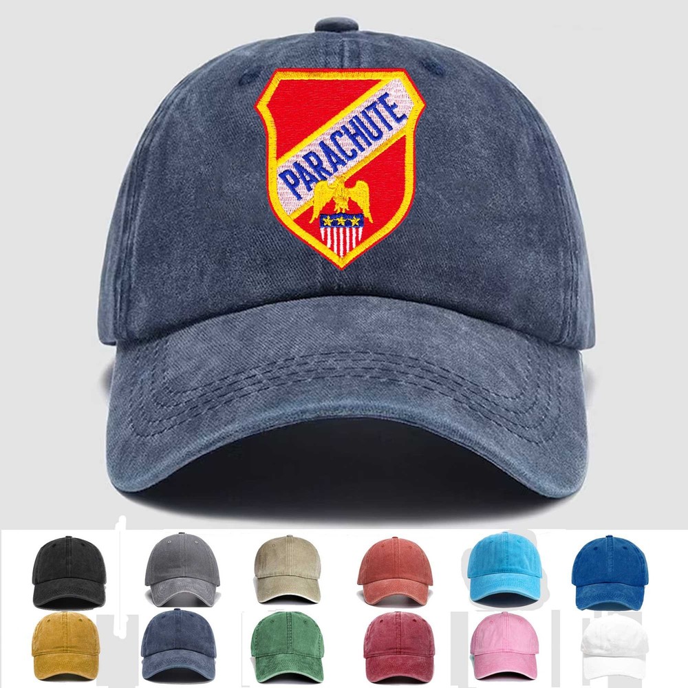 Custom Embroidered Hat Airborne Generic Parachute, Veteran Cap, Trucker Hat,Gift