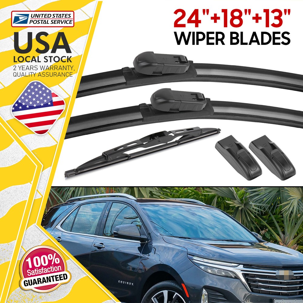 Premium Beam Wiper Blades Set for 2012-2023 Chevy Equinox 24+18+13