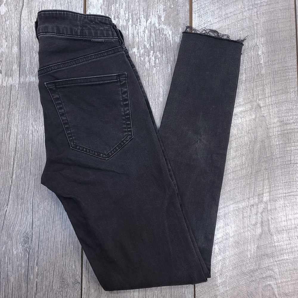 Diesel Womens Slandy Super Slim Skinny Jeans Size 26x30 Black Denim Low Rise