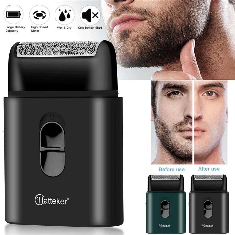 Men's Razor Rechargeable Electric Shaver Pop-Up Trimmer Wet Dry Cordless US Mini
