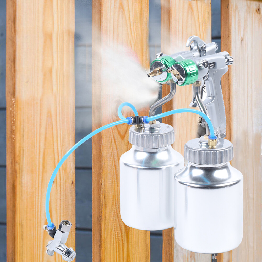2- Pot Professional Polyurethane Spray Foam Machine Automatic Spray Gun 1000ml