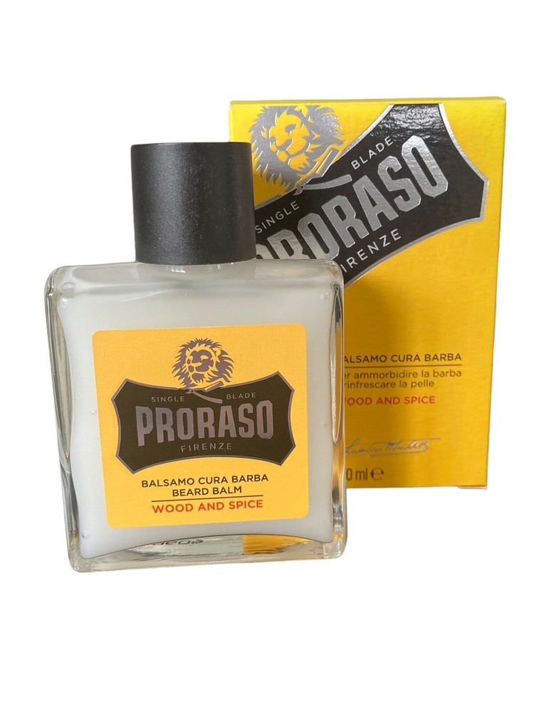 Proraso Wood & Spice Single Blade Beard Balm for Aftercare