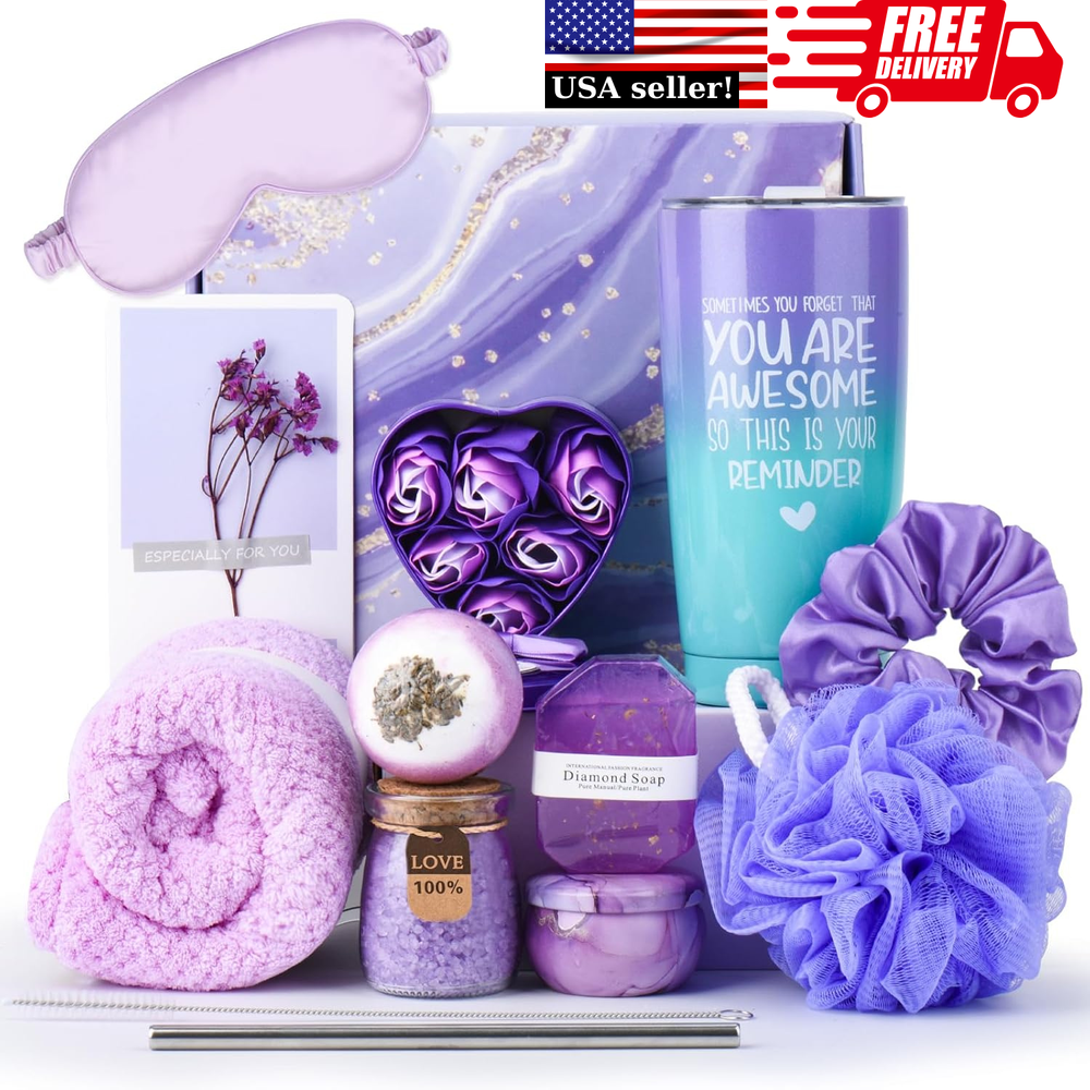 Gifts for Women,Unique Relaxing Spa Gift Baskets Birthday Mothers Day BestFriend