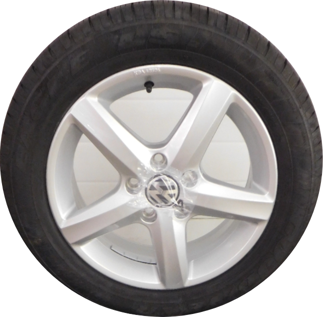 New OEM for Volkswagen Golf 16x6 Aspen Wheel 5x112 Good Year Eagle LS 205/55/R16-image