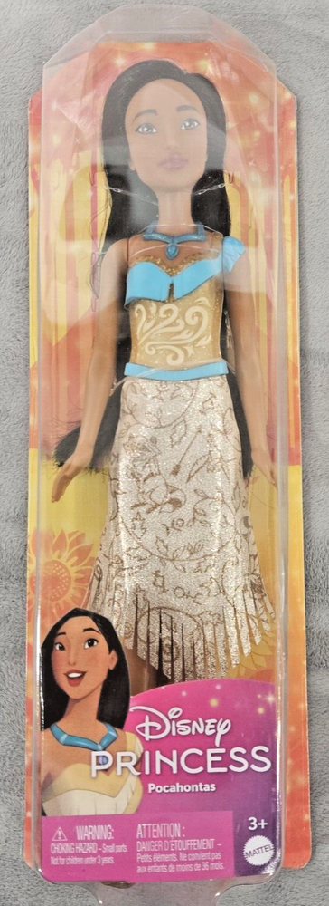 Disney Princess Pocahontas 11 inch Fashion Doll with Black Hair, Necklace