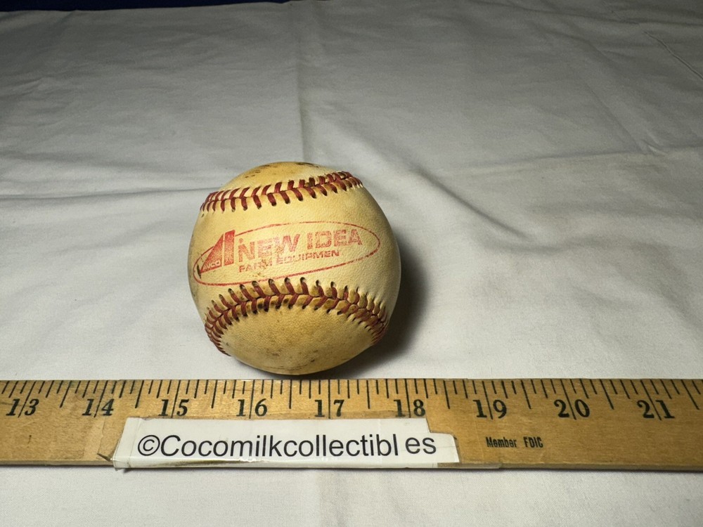 Vintage Hard Ball Baseball Spalding Pro Sponsored New Idea Farm Equipment AVCO