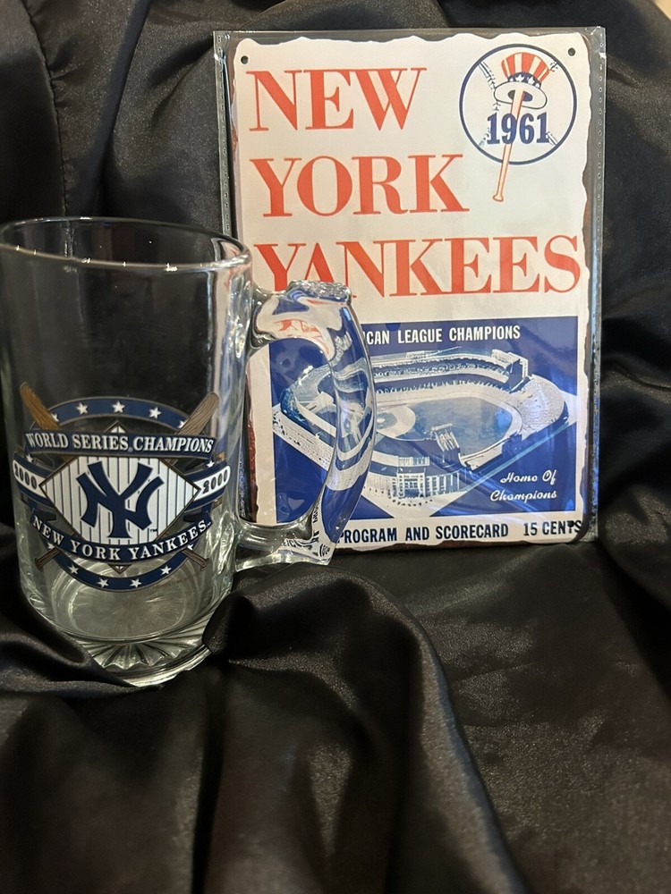 New York Yankees Word Series Mug. 7x5 Tin sign SEE DESCRIPTIONS