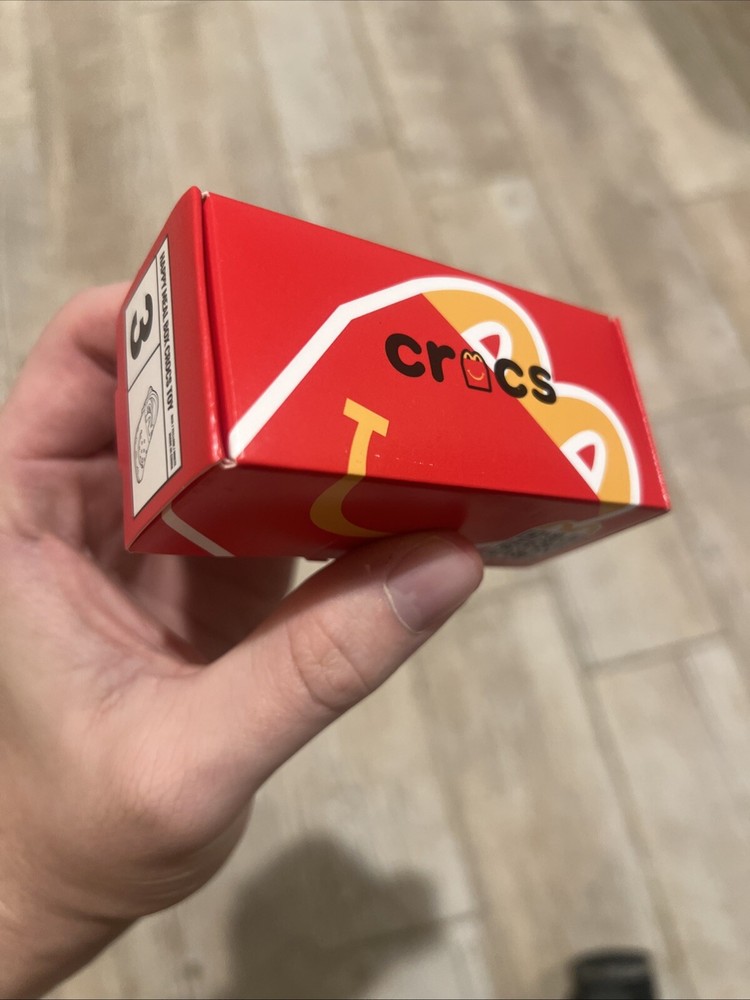 Two McDONALD'S  CROCS HAPPY MEAL Mini Crocs - Number 3 New Smile