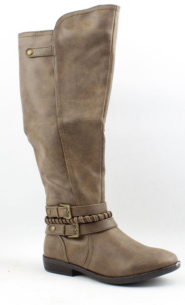 Rampage Womens Ram-Indap Brown Riding Boots Size 6 (1166202)