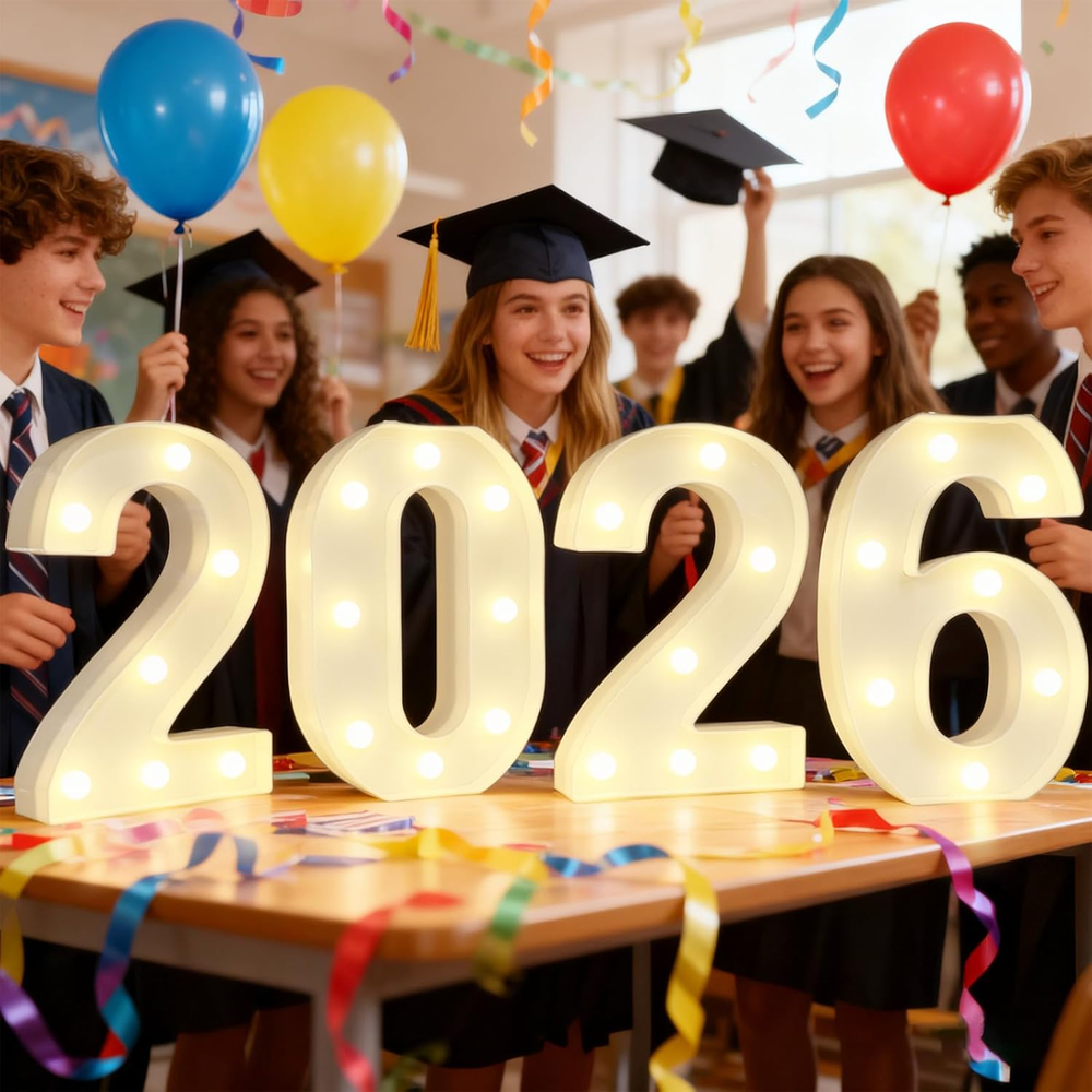 Graduation Decorations 2026, Marquee Light up Numbers for 2026 Graduation Decora