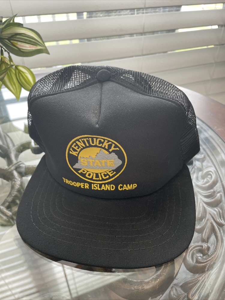 Vintage Made In USA Kentucky State Police truckers hat, baseball cap, snapback