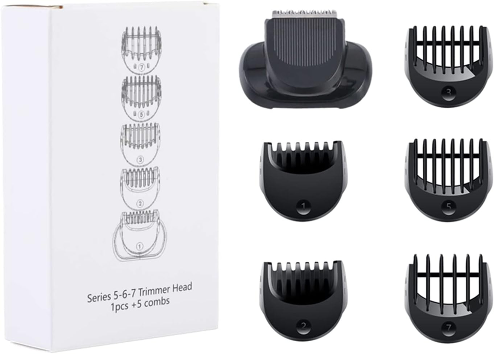 Shaver Beard Trimmer Head Compatible + 5Pcs Comb Trimming Attachment Compatible