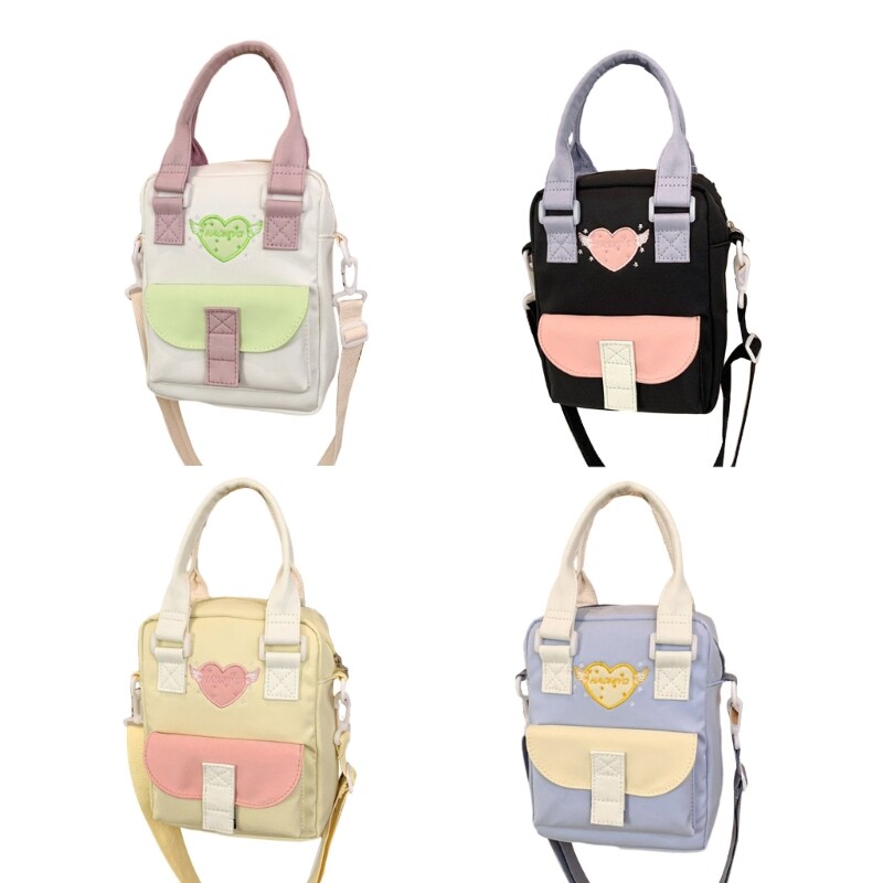 Women Casual Crossbody Bag Girls Transparent Shoulder Bag Large Capacity Handbag